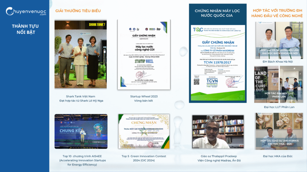 Chuyện về nước_Maxdream_Thực hư chuyện thương hiệu Việt tiên phong nghiên cứu và sản xuất máy lọc nước công nghệ CDI?